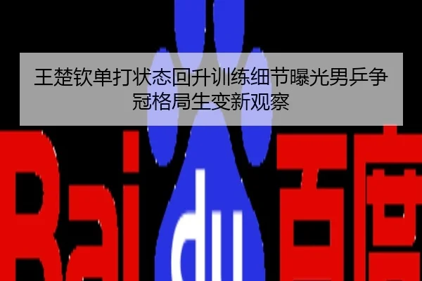 王楚钦单打状态回升训练细节曝光男乒争冠格局生变新观察